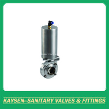 DIN Sanitary Pneumatic Butterfly Valves Weld end